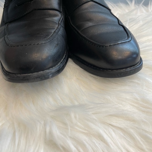 JOHNSTON MURPHY MADDOX MEN'S  BLACK LEATHER PENNY LOAFERS   XC4 SIZE 8 M - Picture 2 of 12